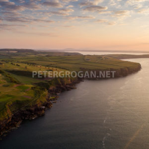 Dunmore East Aerial Sunrise 3 - Peter Grogan Stock Photography